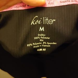 Koi Lite Black Scrub Top